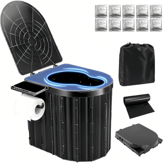 Inodoro Portátil Plegable Para Emergencias y Viajes