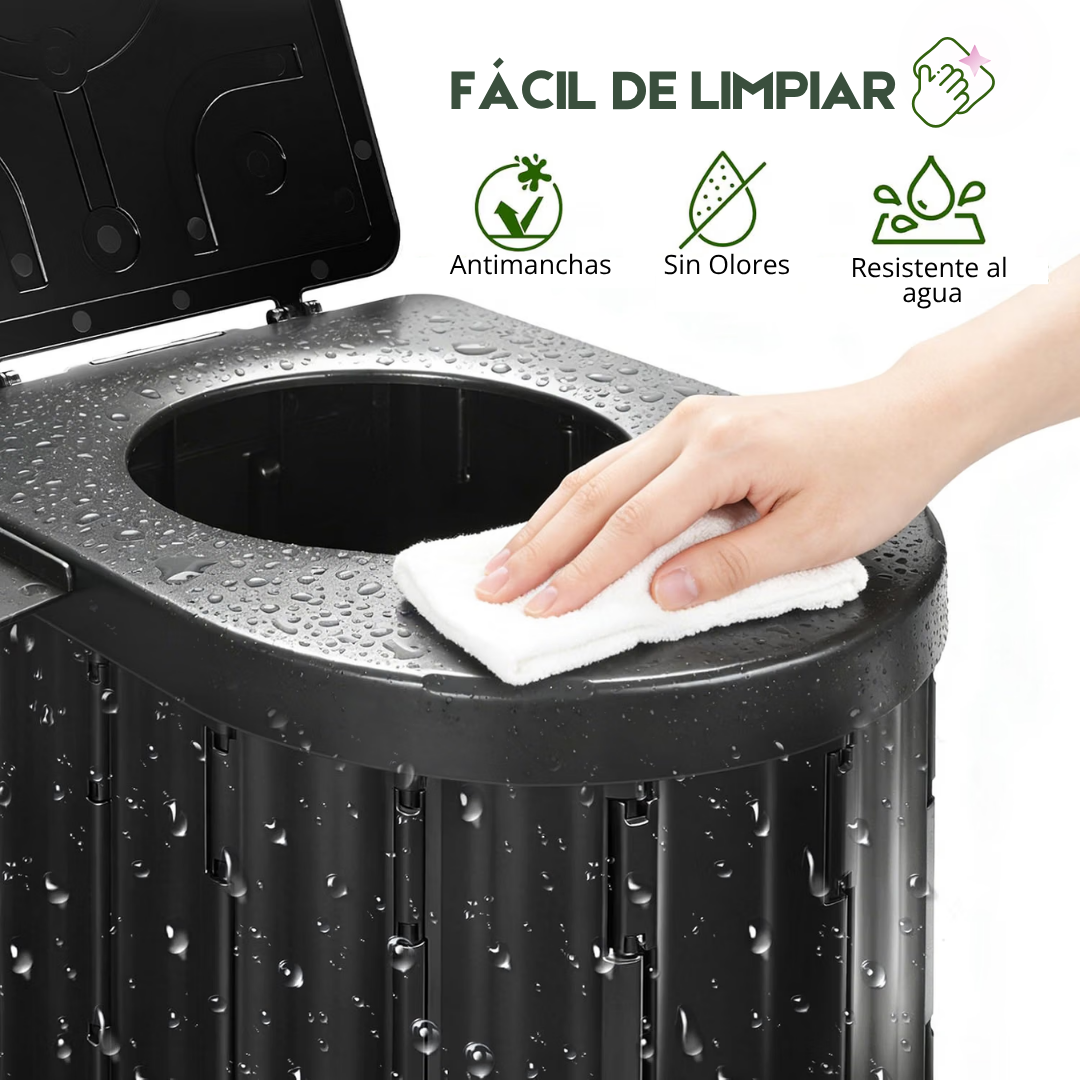 Inodoro Portátil Plegable Para Emergencias y Viajes